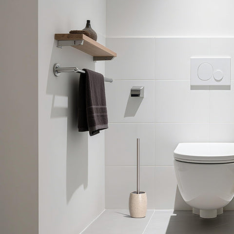 Non-slip feet keep the Clasin Home base secure on the floor