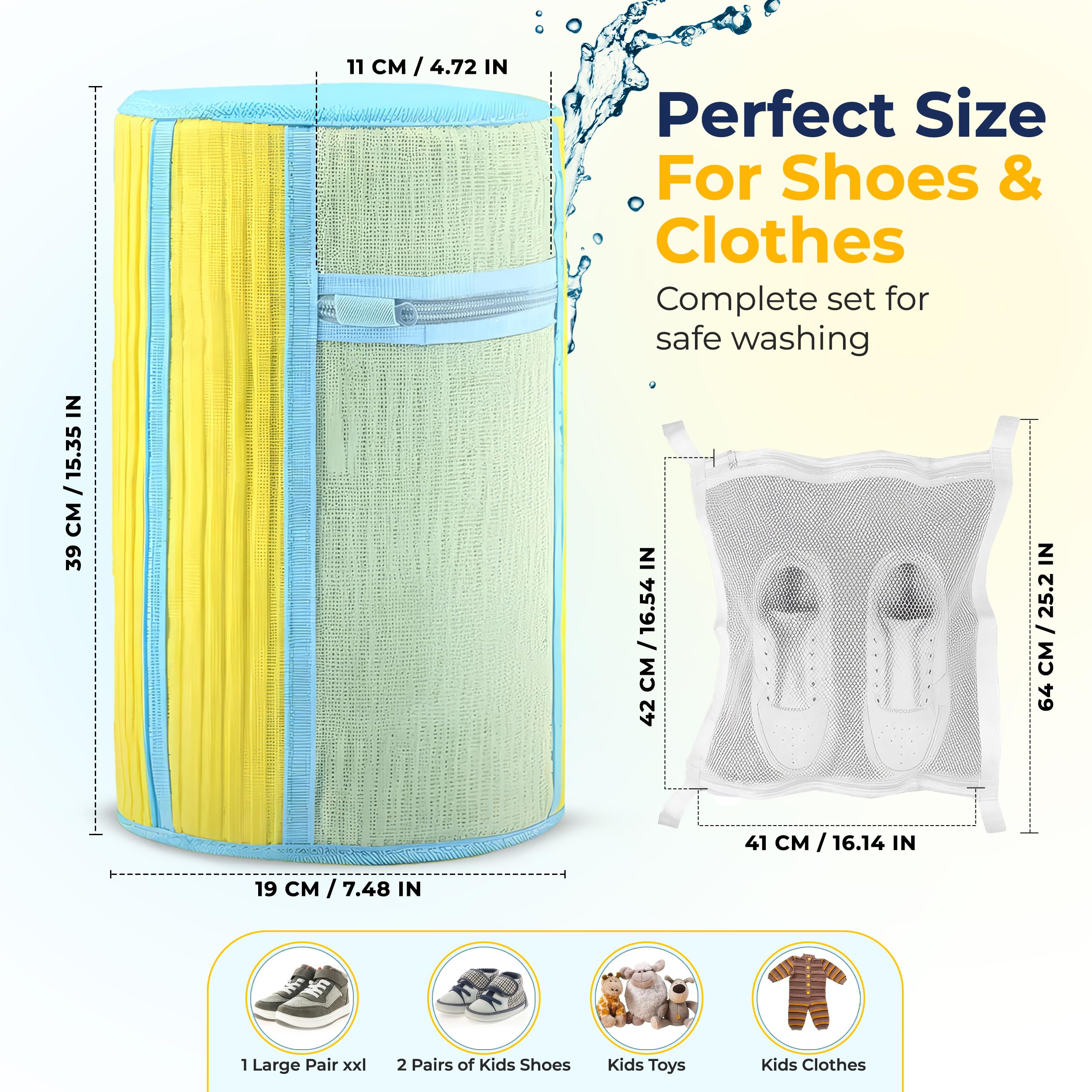 Clasiyo dryer bag in use inside a dryer