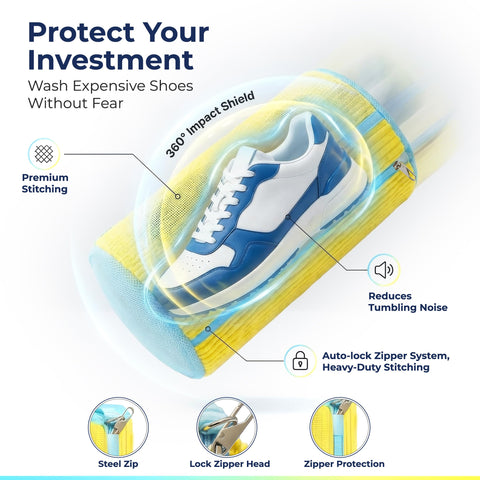 Clasiyo bag built-in sole pocket close-up for targeted cleaning