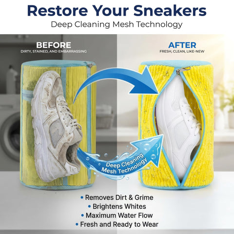 Clasiyo sneaker bag microfiber lining close-up for deep-cleaning