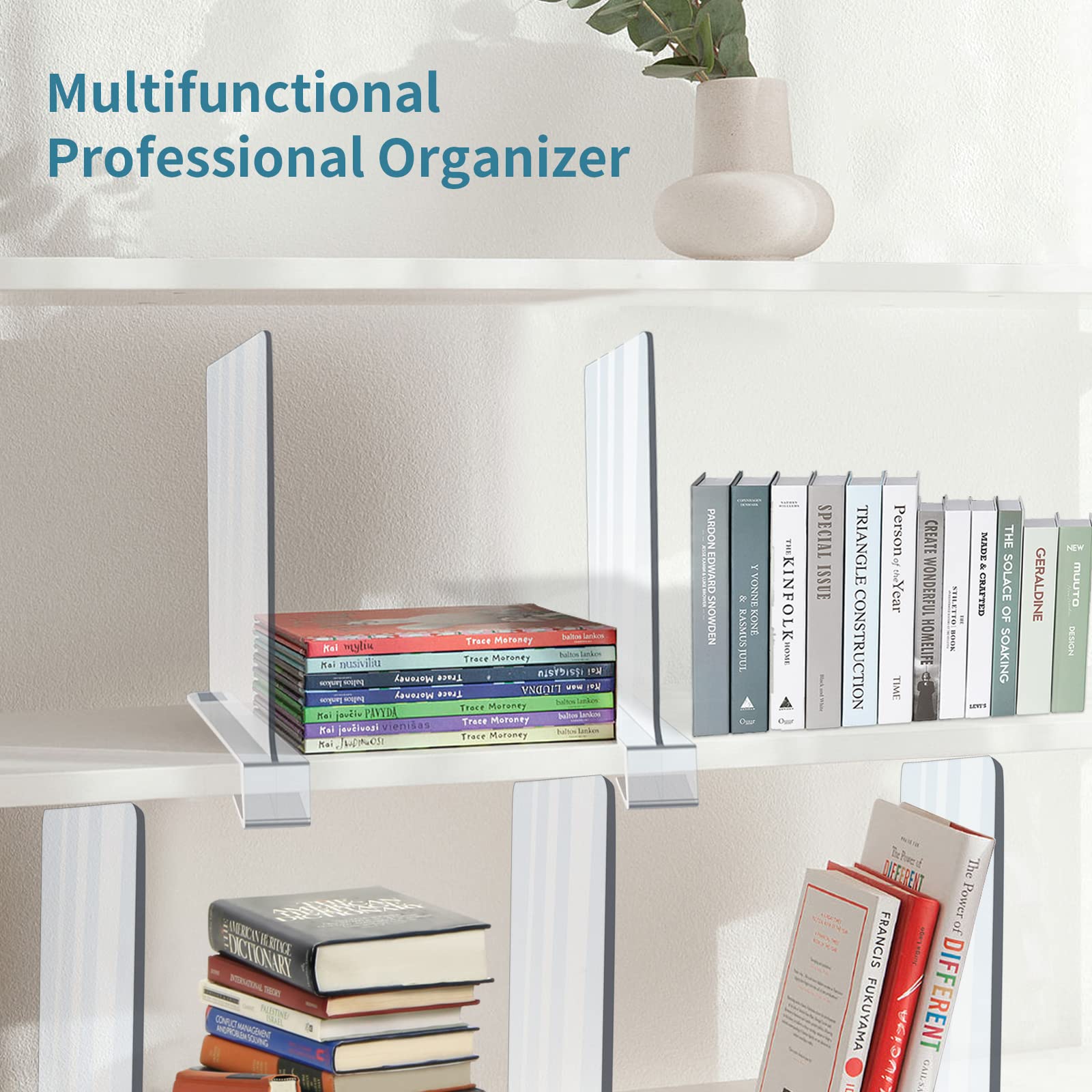 clbutge easy-install no-tools dividers slide on shelves.