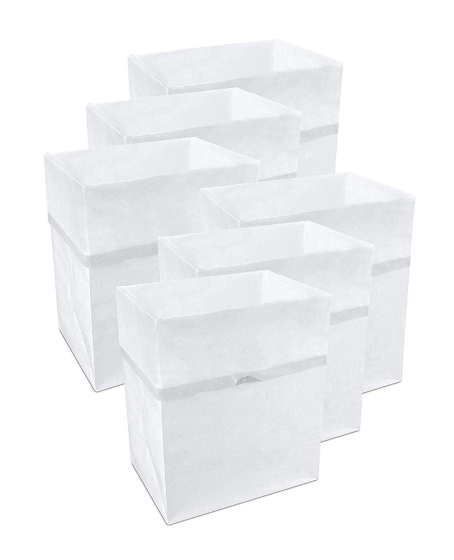 Clean Cubes 13-gallon trash cans folded for easy transport and compact storage.