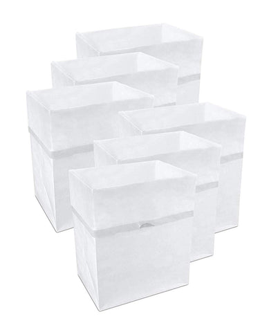 Clean Cubes 13-gallon trash cans folded for easy transport and compact storage.