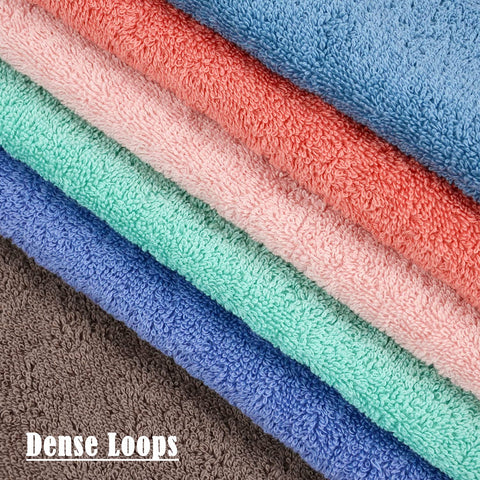 Double-stitched edges of Cleanbear towels ensure durable daily use.