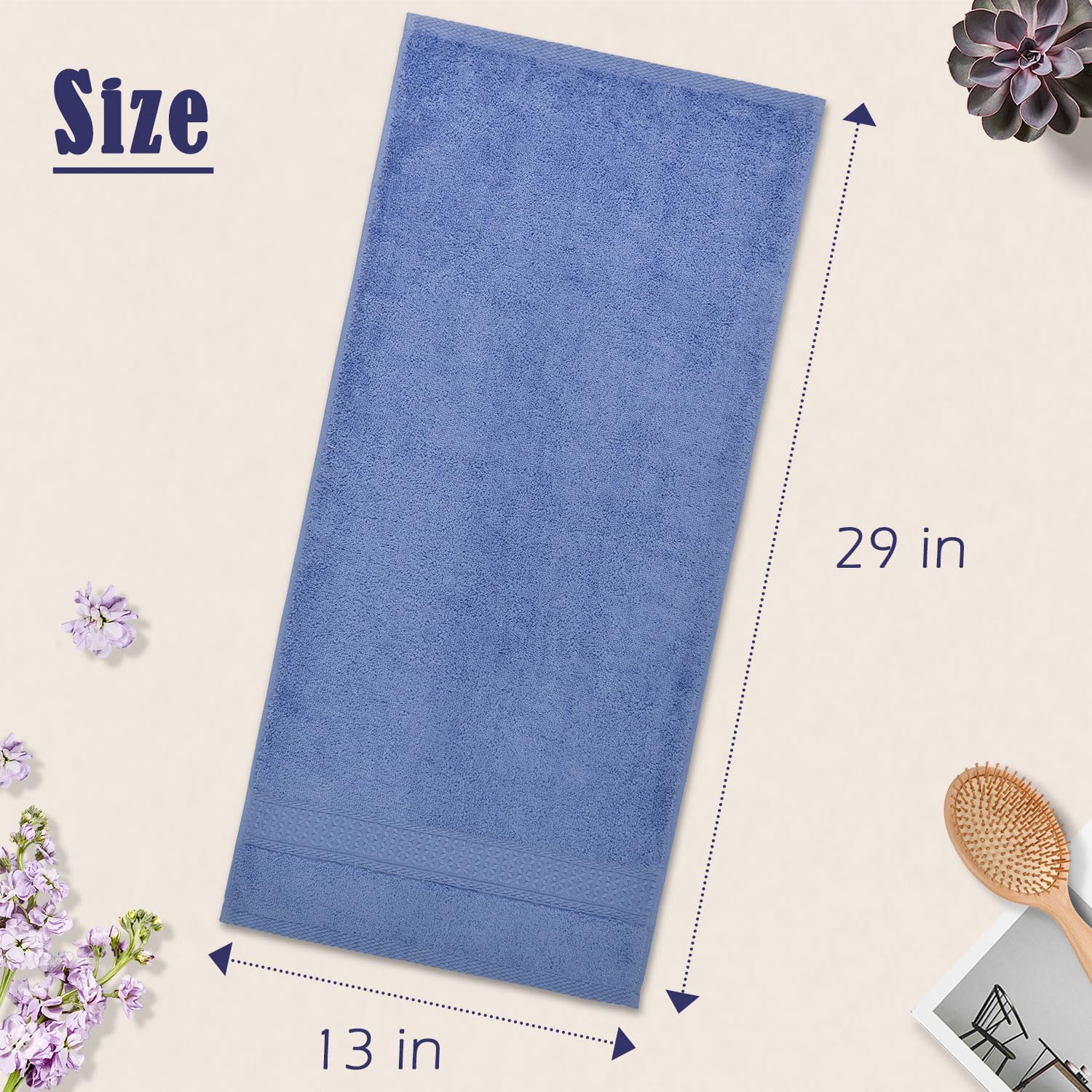 Close-up shows high-absorbent loops from Cleanbear towels for rapid drying.
