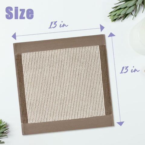 Cleanbear washcloths large 13.5x13 inch for bigger hands