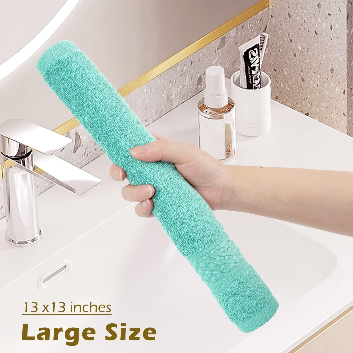 Multi-use Cleanbear washcloths suitable for bath, kitchen, and more