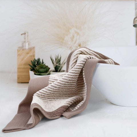 Cleanbear washcloths soft brown color adds warm decor