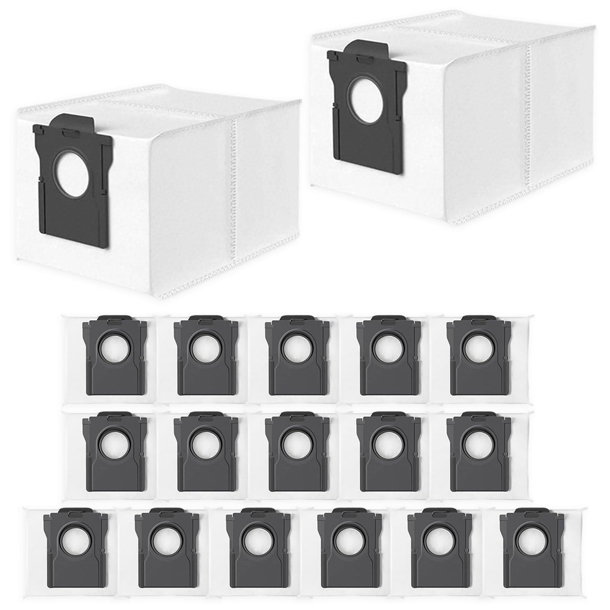 Cleangela 18-pack L40 Ultra dust bags for secure debris containment.