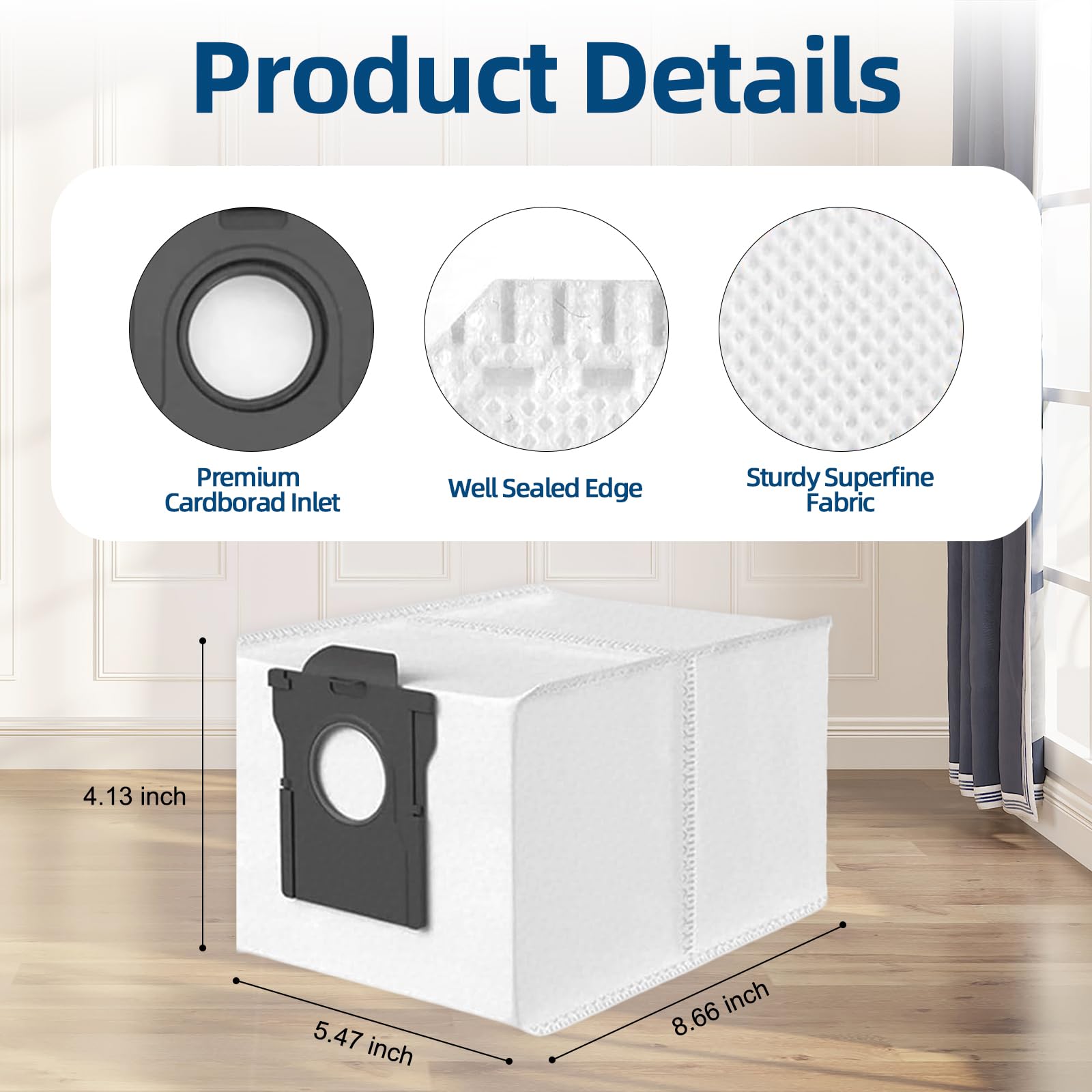 Cleangela Dreame X40 Ultra-compatible dust bags seal effectively.