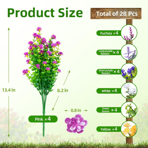 CLEANGOR artificial flowers close-up highlights lifelike blooms and detailed greenery.