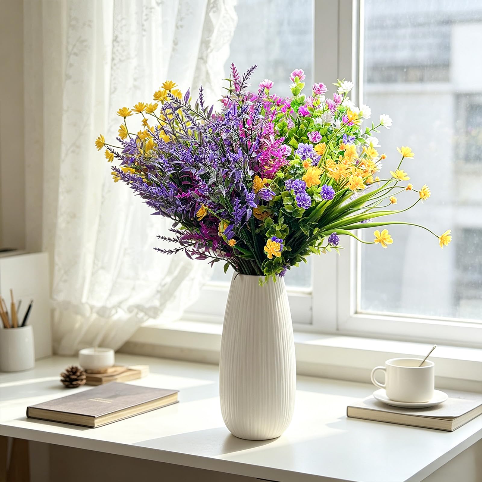 CLEANGOR durable outdoor flowers provide low-maintenance year-round decor.