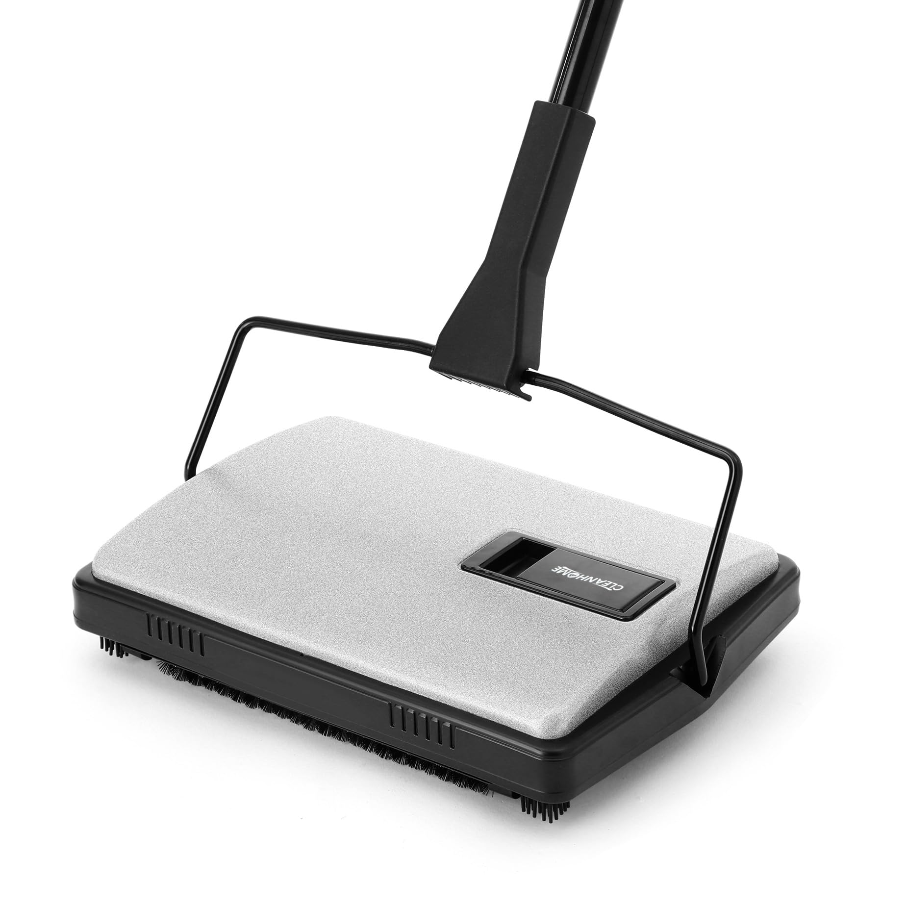 CLEANHOME carpet sweeper side view for easy under-furniture cleaning.