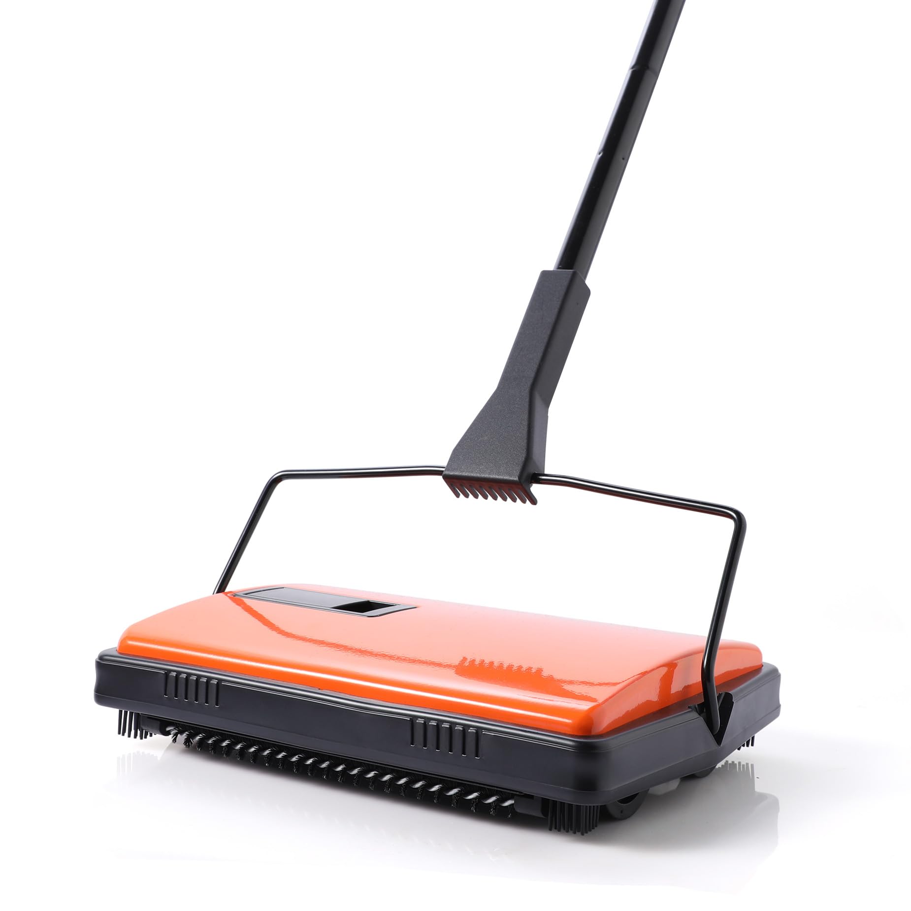 CLEANHOME rotating brush on carpet sweeper cleans crumbs quietly on classroom rugs