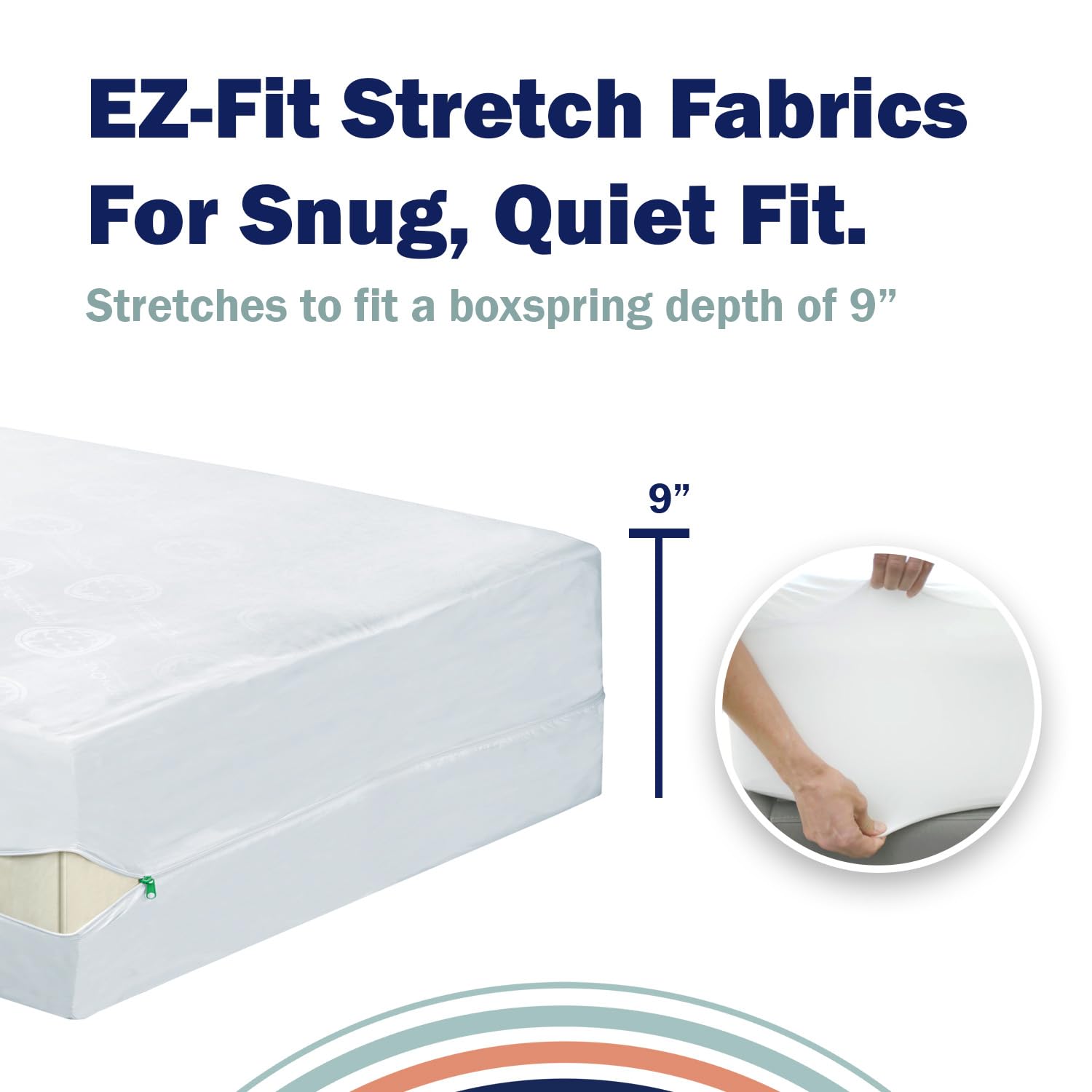 CleanRest PRO queen-size fit ensures full coverage on standard box springs.