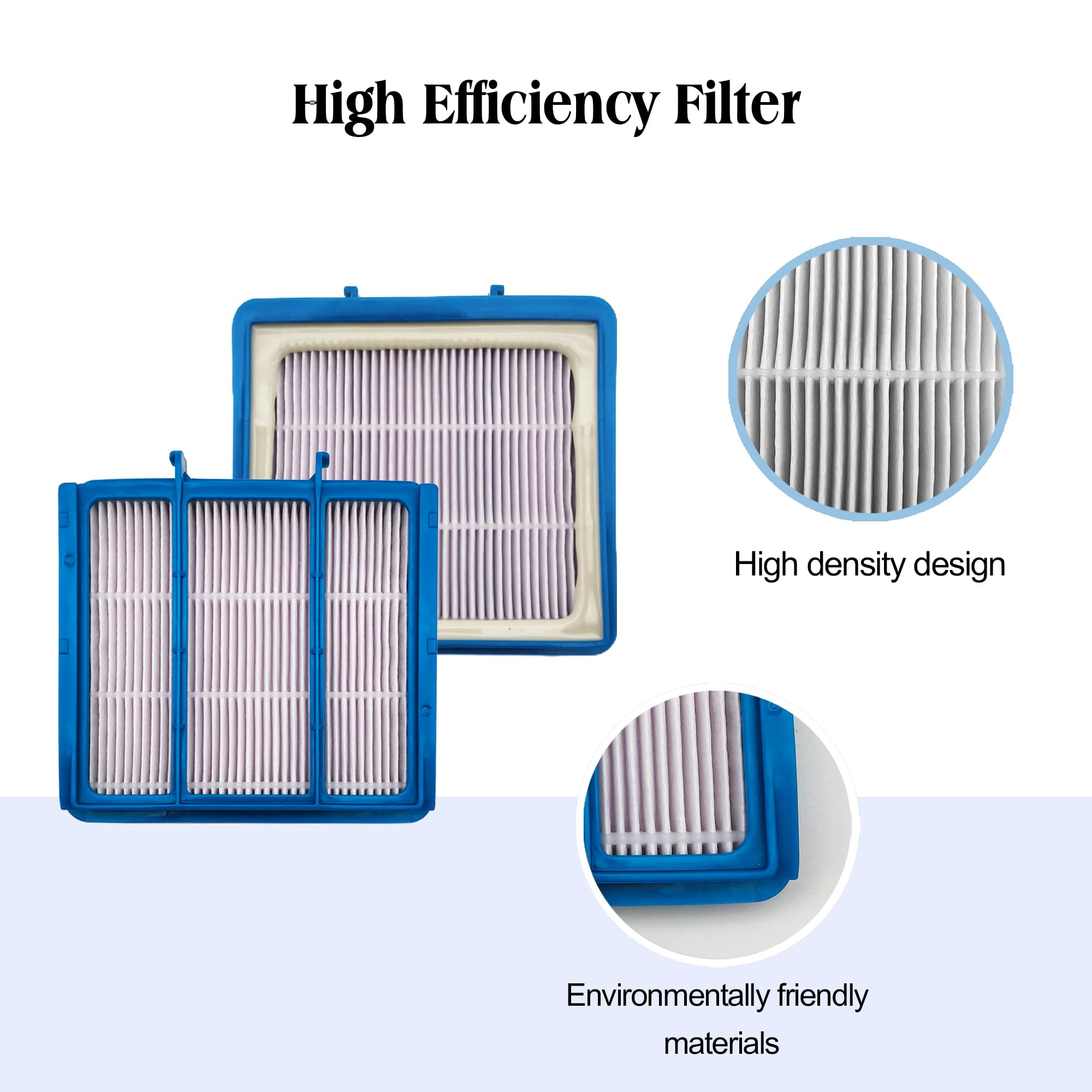 CLEANXIOR filter mesh ensures finer particle capture for cleaner floors.