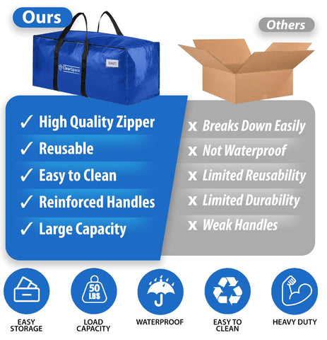 ClearSpace foldable storage bag positioned under a bed