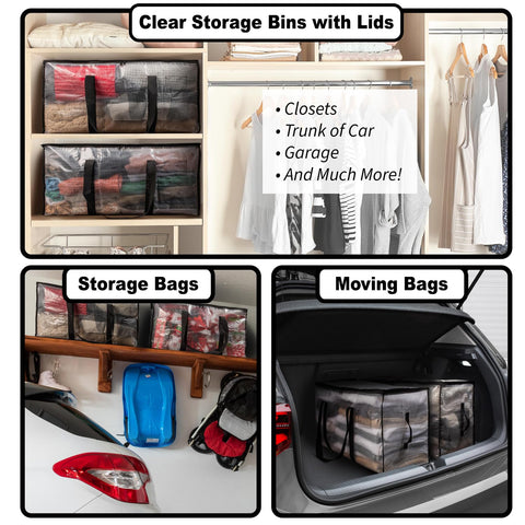 ClearSpace bags folded flat for compact storage when not in use.