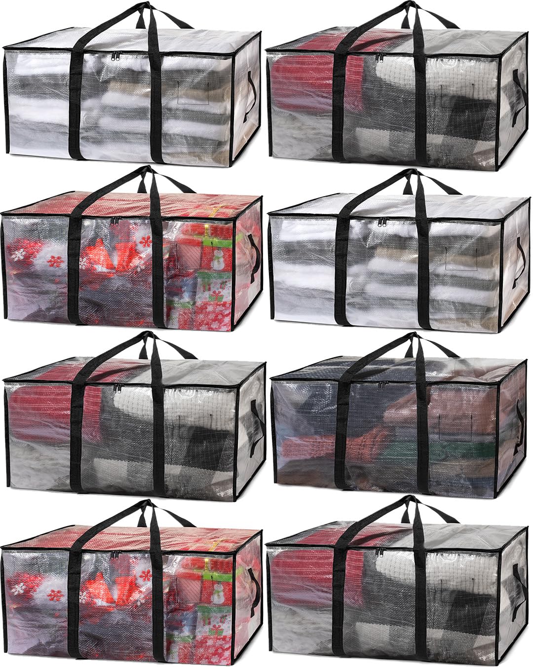 ClearSpace heavy-duty moving bags with see-through design for quick organization during packing.