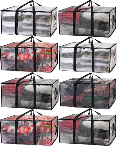 ClearSpace heavy-duty moving bags with see-through design for quick organization during packing.