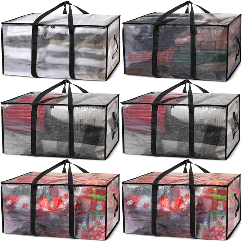 ClearSpace oversized bag with backpack straps for easy moving and storage.