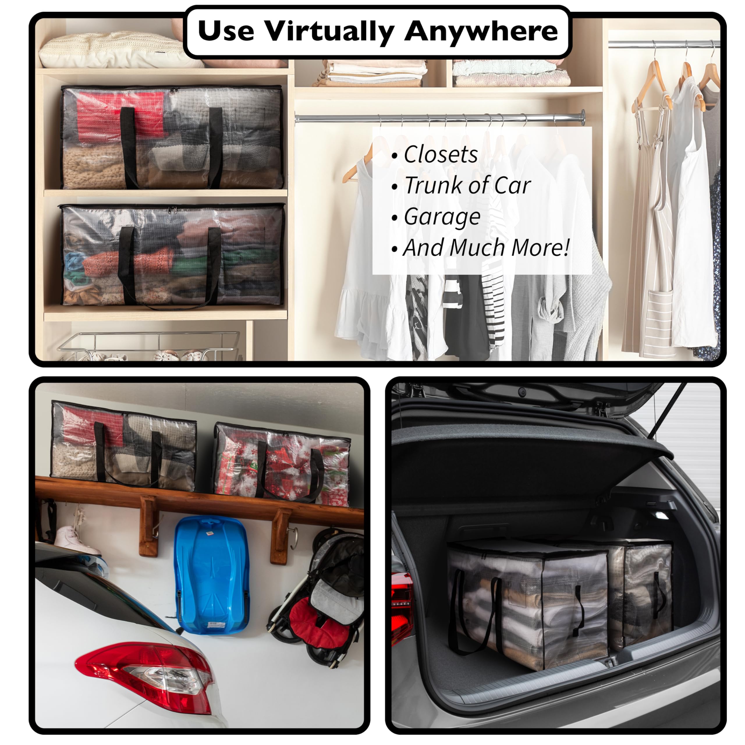 ClearSpace bags are ideal for dorm moves and seasonal storage.
