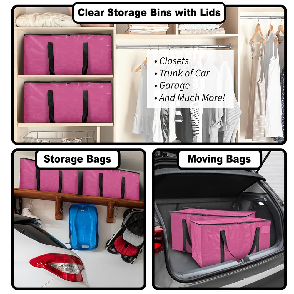 See-through design showing contents while keeping items organized during transport.