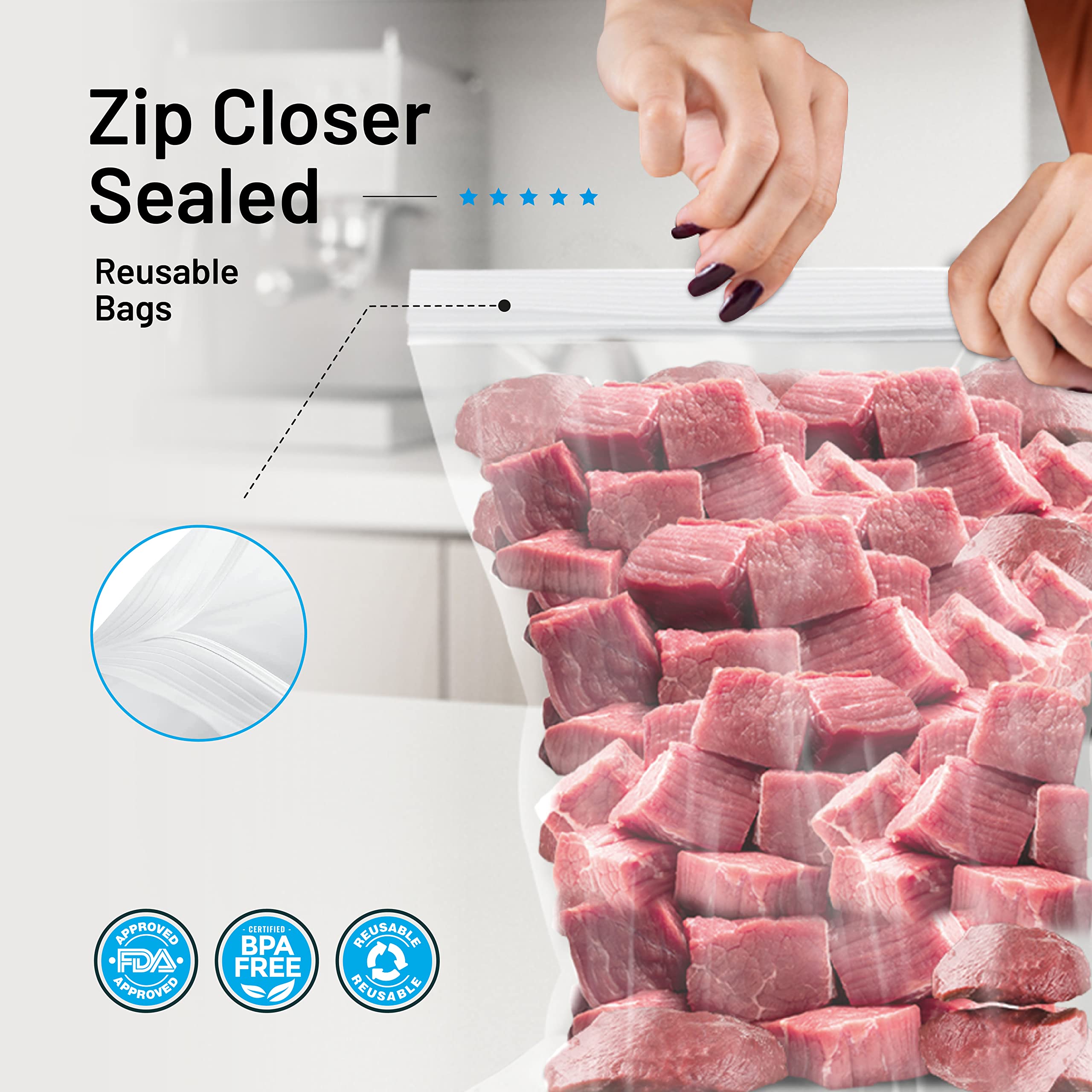 CLEARWARE BPA-free plastic bags ensure safe, reusable clothing and travel storage
