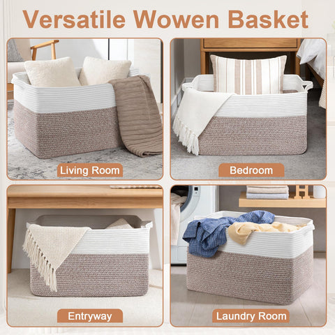 ClenClever 75L blanket basket dog-toy-bin setup in a nursery or playroom.