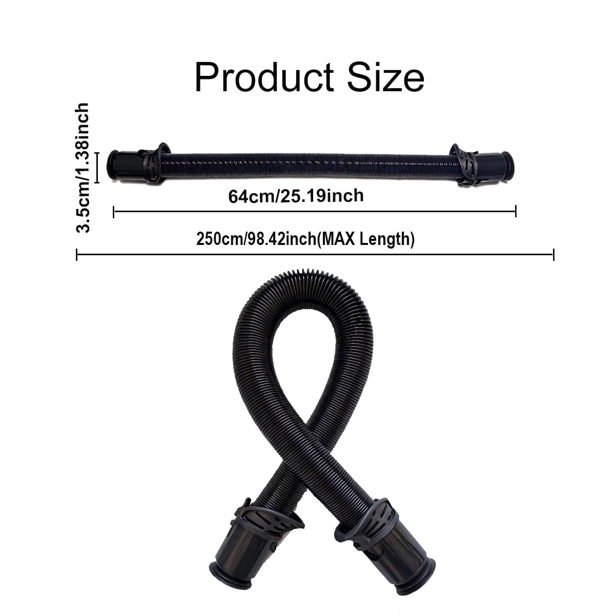 Clenex hose installation is quick and tool-free.