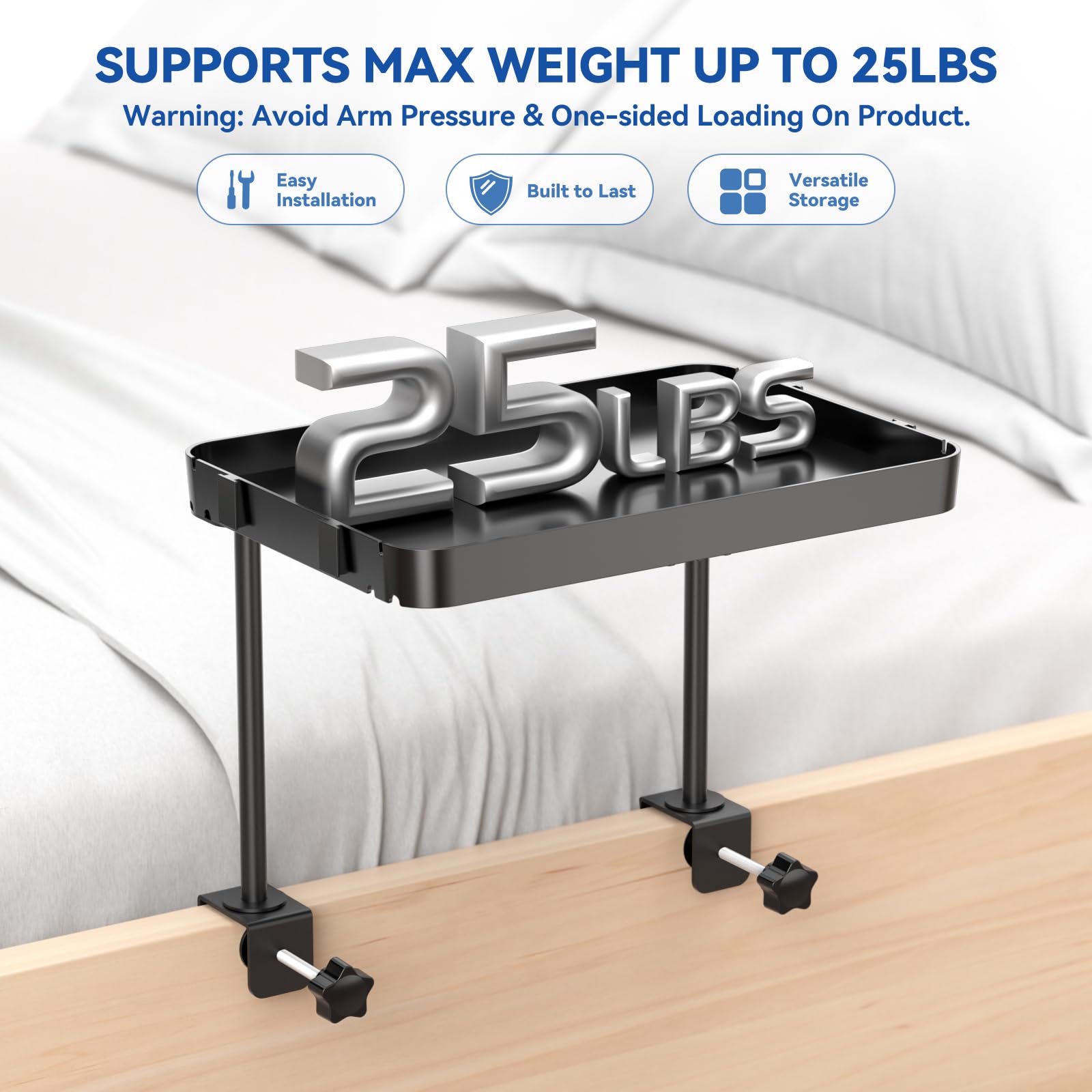 Removable cup holder on the CLESOO shelf prevents spills