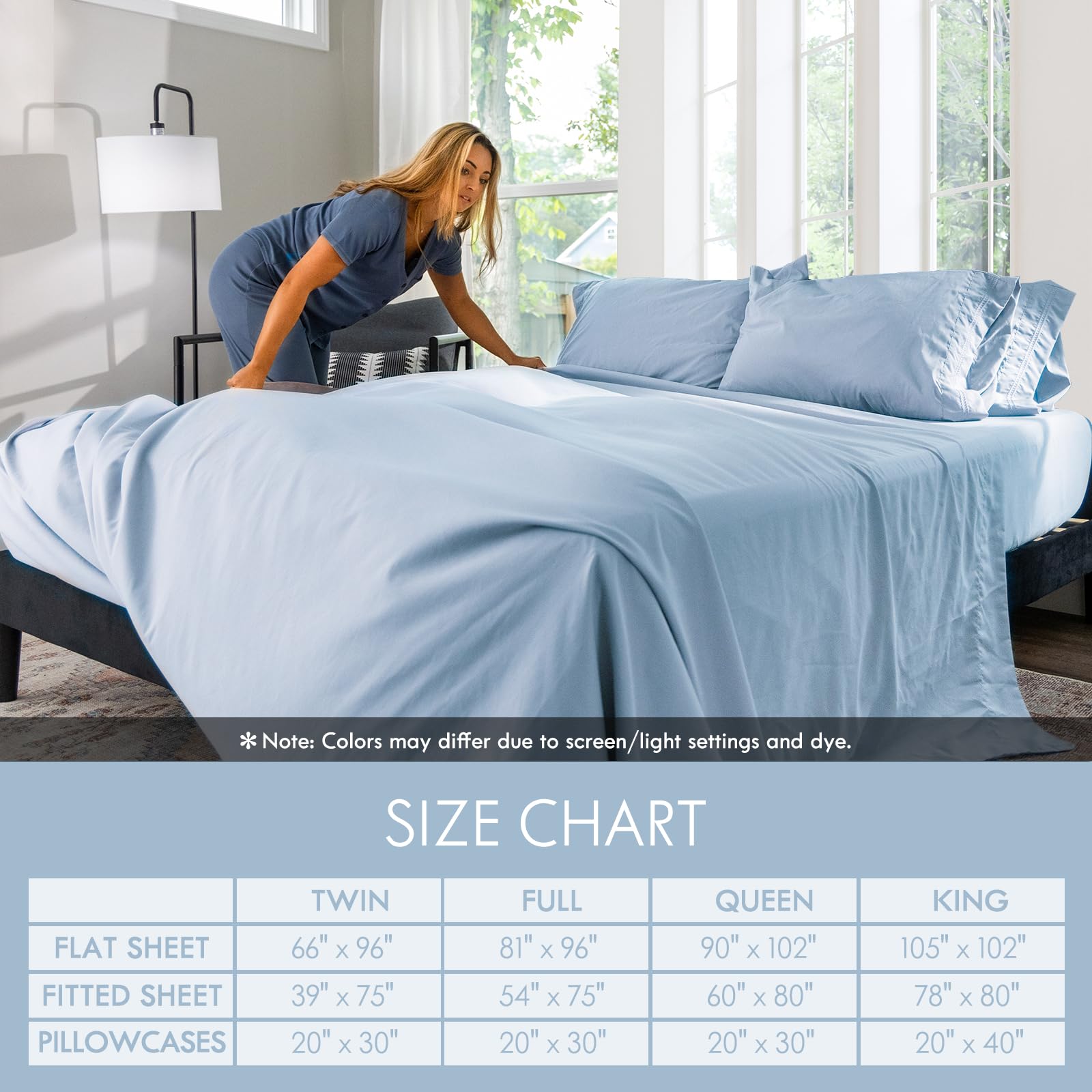 Deep-pocket fit helps ClevaHome stay smooth on tall mattresses
