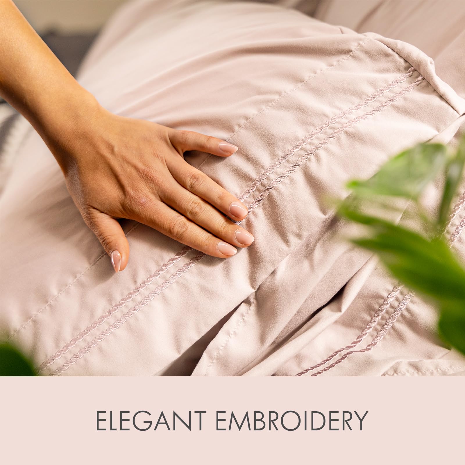 ClevaHome embroidered pillowcases add a touch of elegance and refined aesthetics.