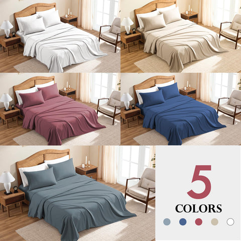 Breathable, lightweight microfiber from ClevaHome for easy care and comfort.