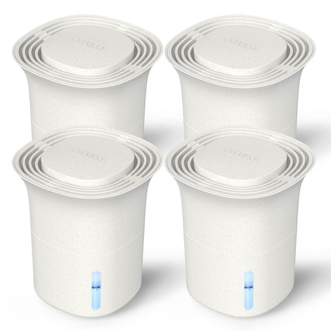 CLEVAST 4-pack moisture absorber boxes for closets reduce humidity and odors.