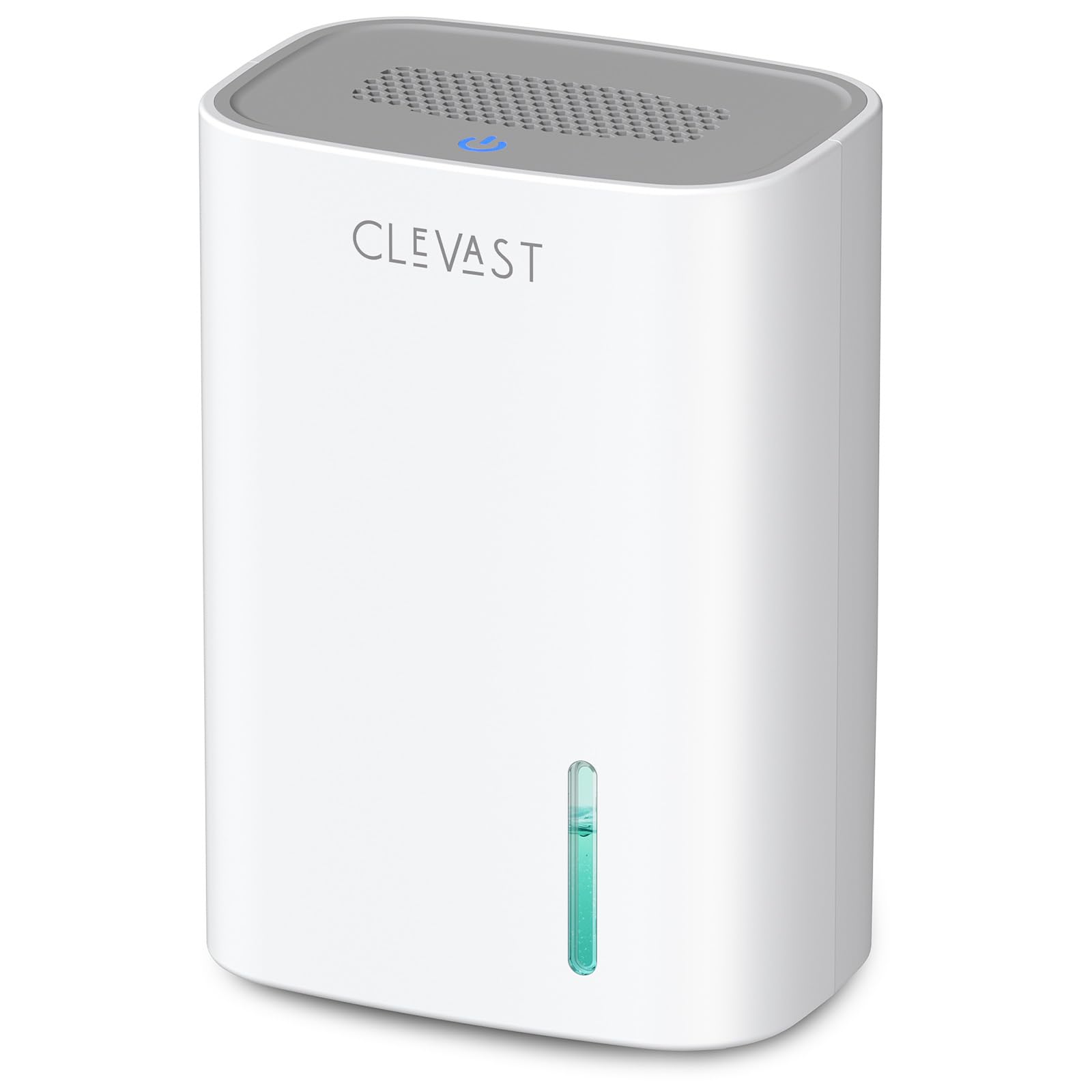 CLEVAST small dehumidifier with 30oz water tank showing steady humidity control.