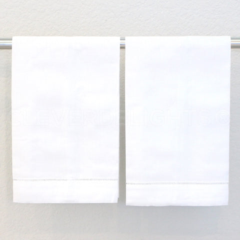 CleverDelights decorative display in kitchen or powder room with matching linens