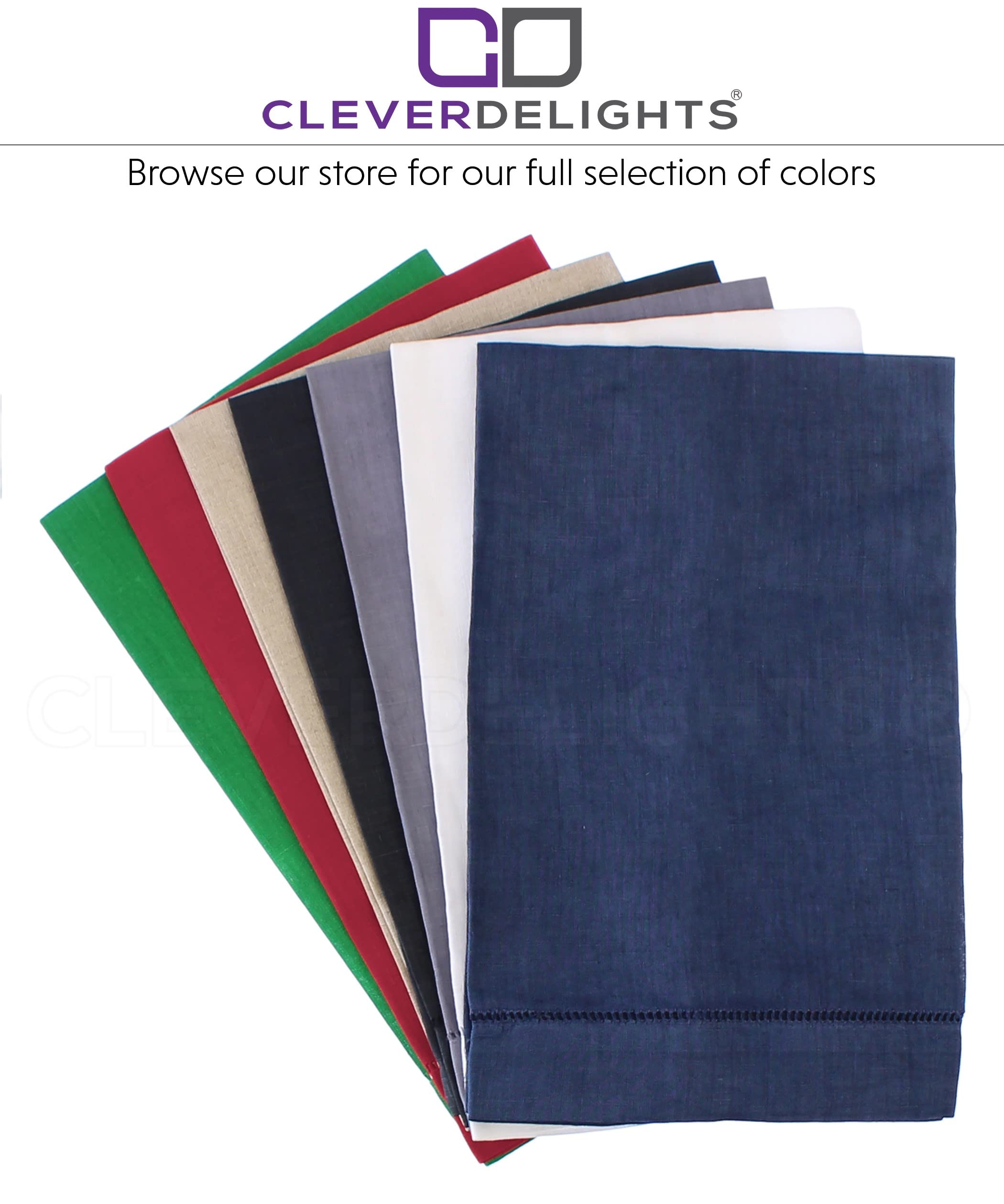 CleverDelights embroidery-ready towels for personalized touches