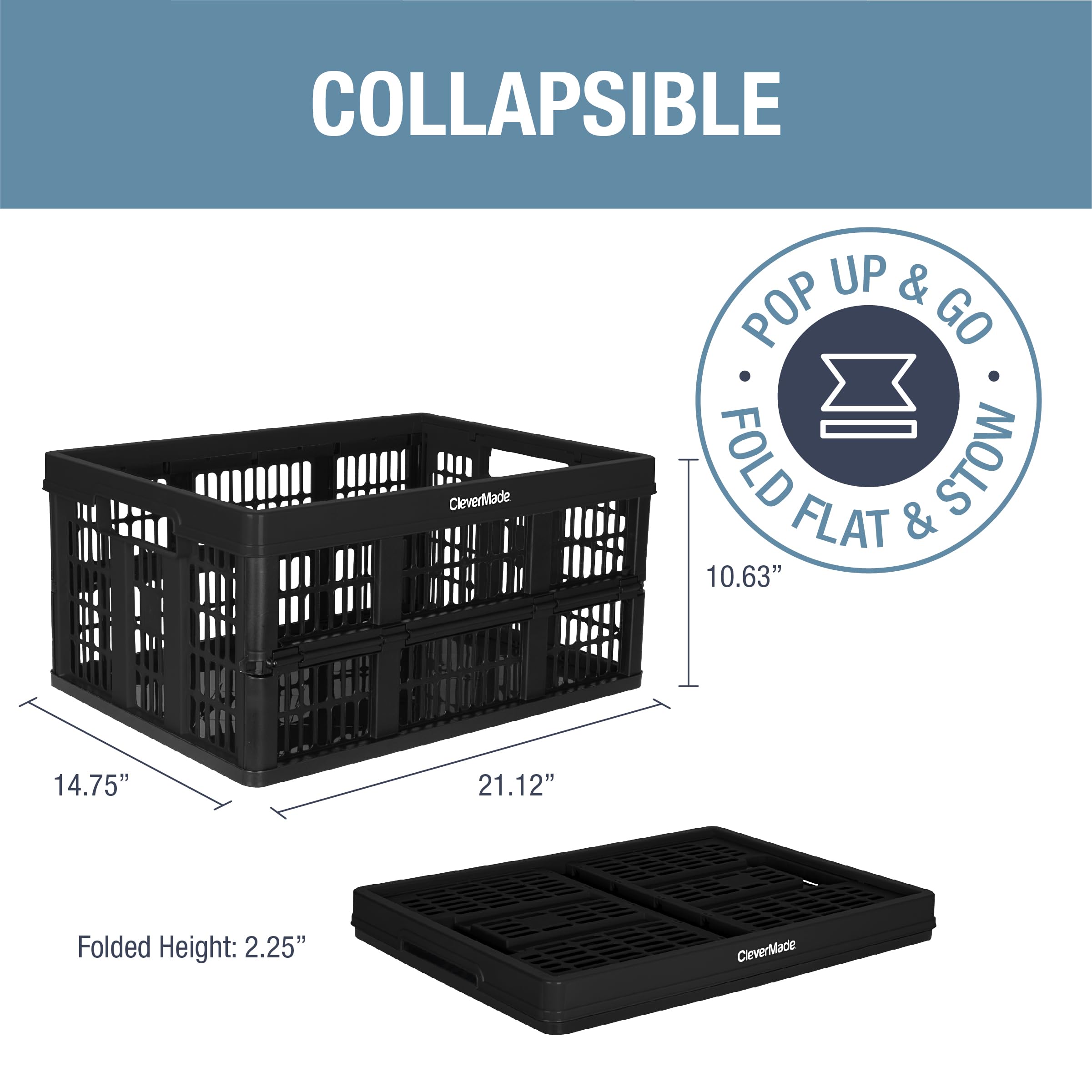 CleverMade Obsidian crate for sports gear transport.