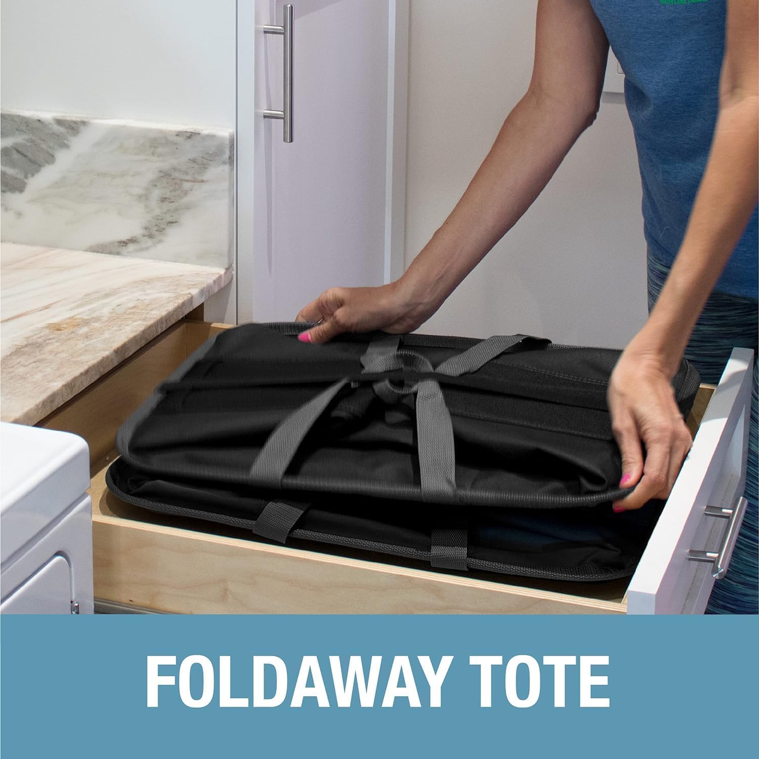 Durable fabric and soft handles of CleverMade caddy support heavy loads