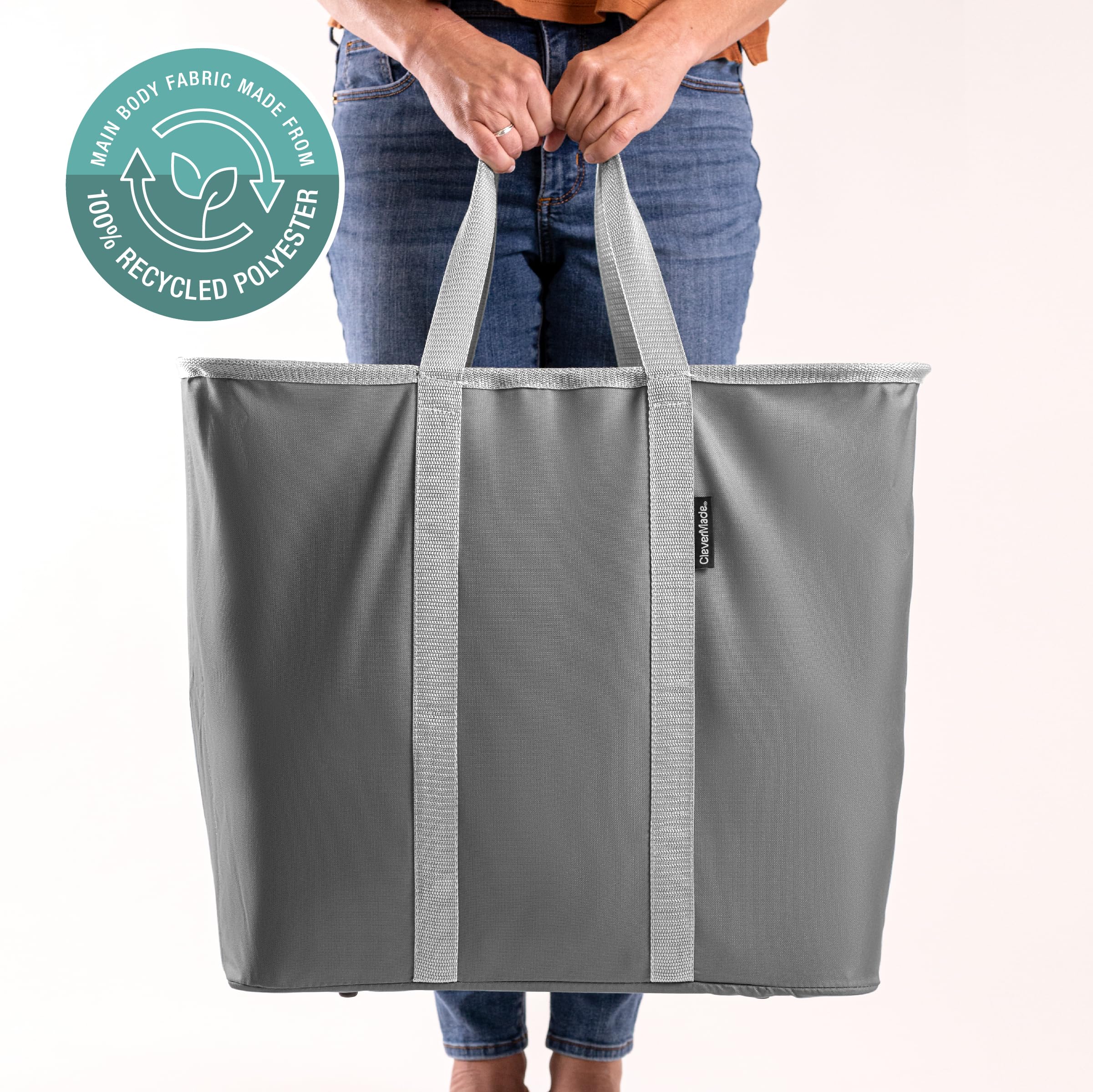 CleverMade 64L capacity lets you sort dirty and clean clothes with ease.