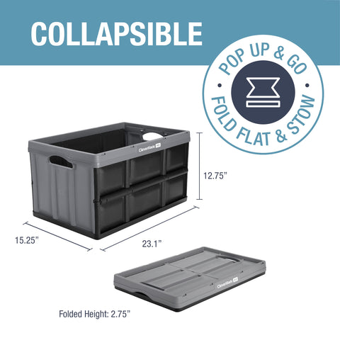 CleverMade heavy-duty storage bin supporting up to 100 lbs