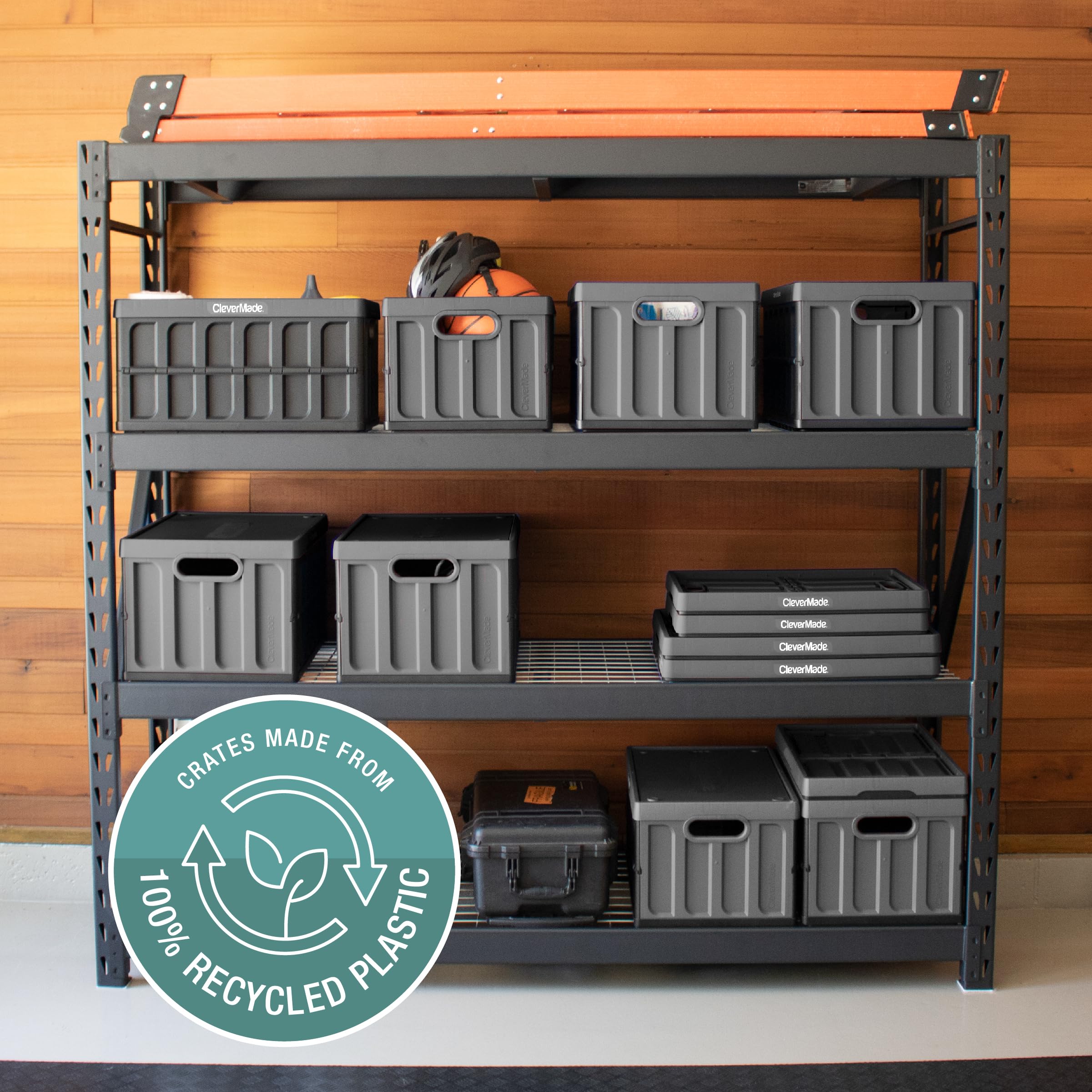 CleverMade multi-use bin in Ocean, great for home and car.