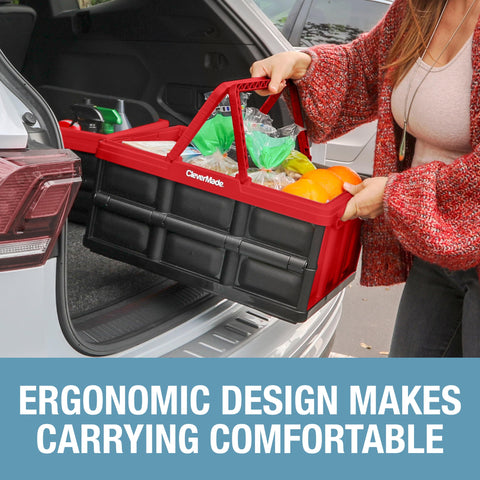 CleverMade recycled polypropylene basket highlights sustainable storage options.