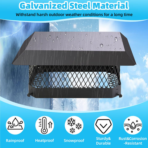 CLLOMAGY outdoor flue tile fit 13x13 ensures easy replacement on clay or brick chimneys.