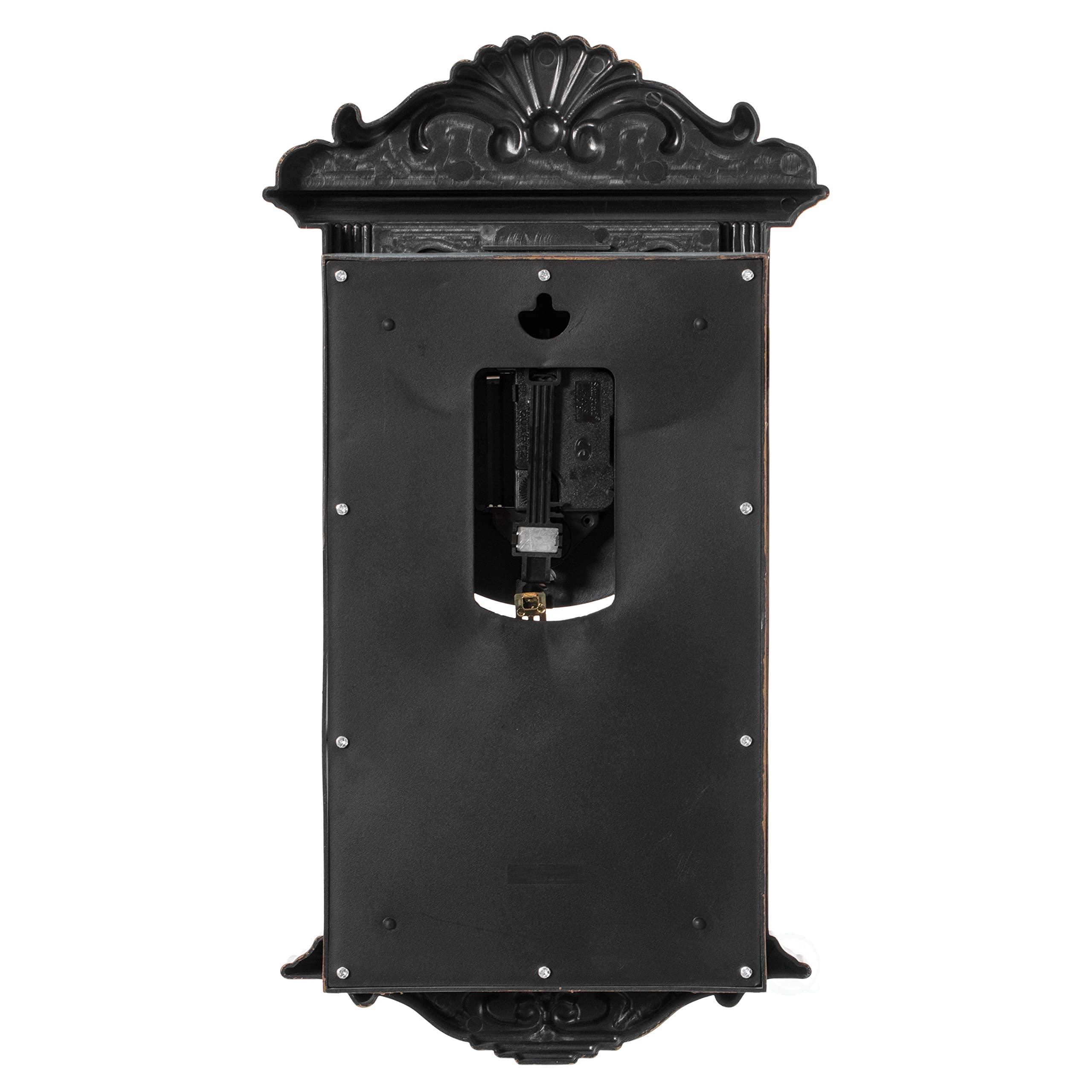 Clockswise compact 9x3x16 inch wall clock saves wall space