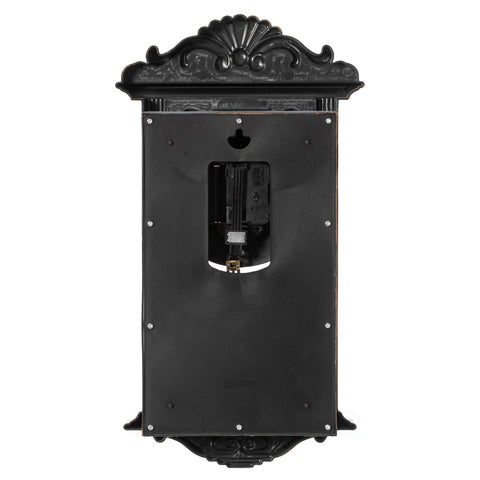 Clockswise regulator-style silhouette adds refined charm to home decor.