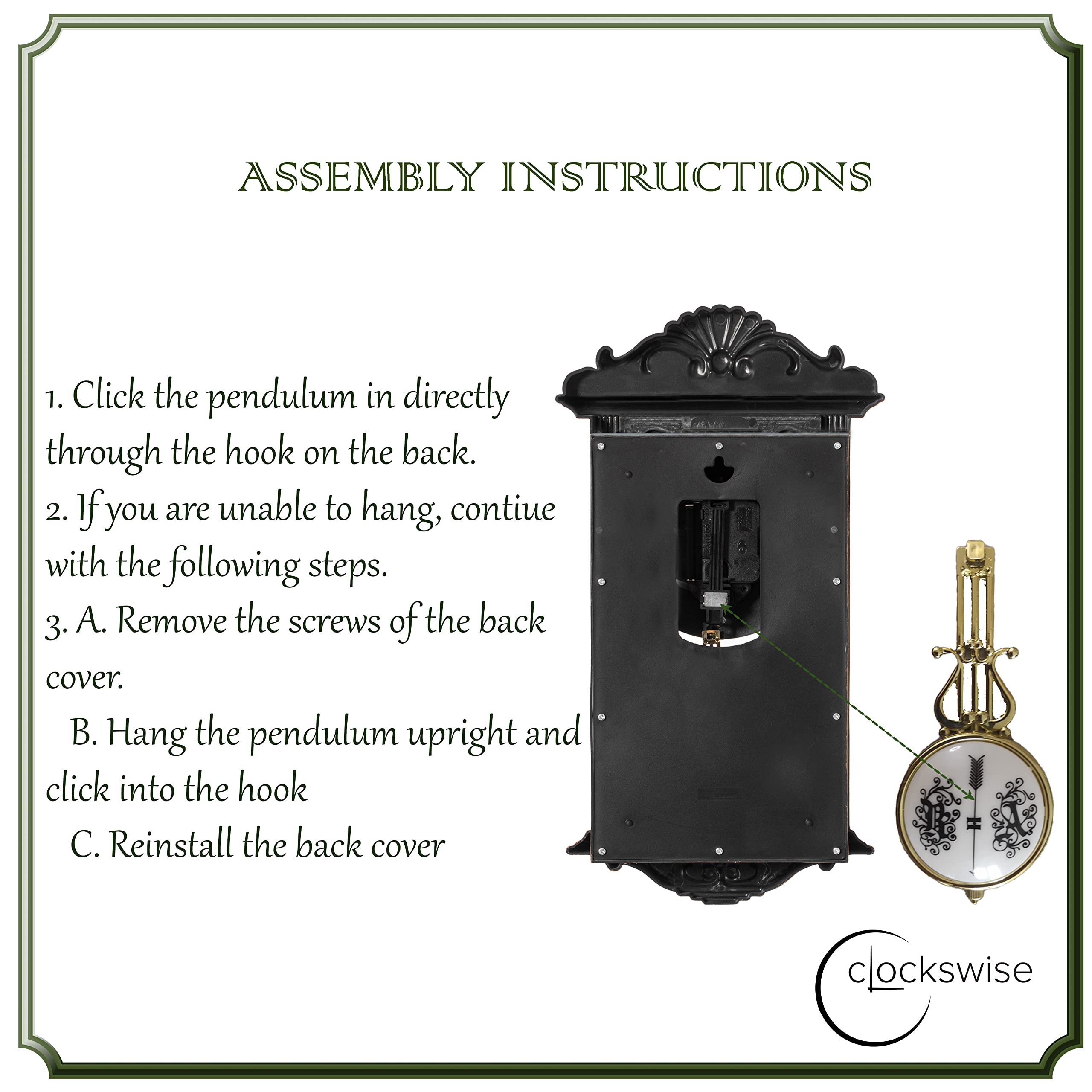 Clockswise no-ticking sweep movement supports quiet, focused work or rest.