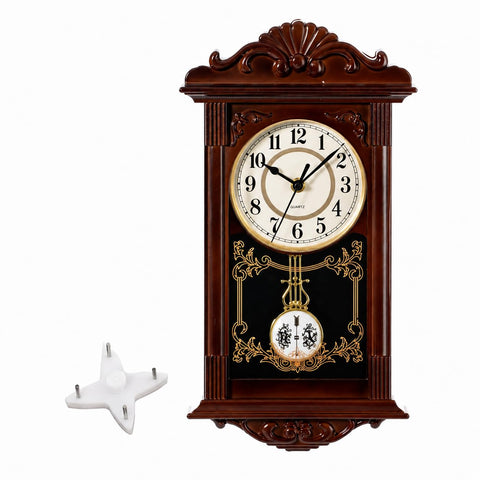 Clockswise vintage grandfather wall clock pendulum for timeless hallway decor