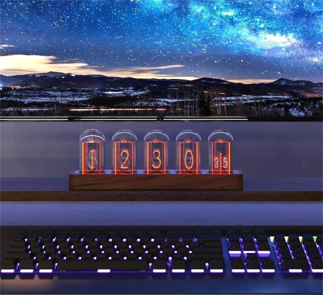 ClocTeck Nixie Tube Clock no assembly required, plug and play
